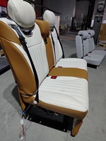 Tempat duduk mobil elektrik, kursi mobil malas VIP kulit tinggi kustom kendaraan komersial mewah untuk tempat tidur terpisah nyaman Premium