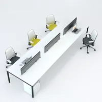 현대 옥외 coworking 모듈 사무실 테이블 워크 스테이션 책상 가구 4 6 seater 사람 직원 사무실 워크스테이션