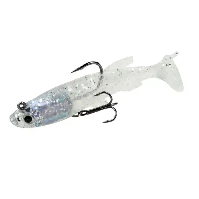 Hot Seller Pesca 8 cm 3d Eyes Lead Jigs Soft Fishing Lures with Hook Sinking Swim Bait for Saltwater Freshwater