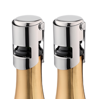 Tapones Reutilizables de Acero Inoxidable para Botellas de Vino, Tapones Selladores para Champán con Tapón de Sellado para Champán Espumoso