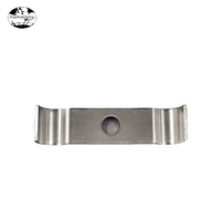 Support de fixation en acier inoxydable avec trou central, finition zinguée, compatible M8