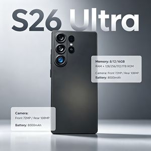 โทรศัพท์มือถือ Original S26 Ultra 5G หน้าจอ 7.3 นิ้ว รองรับ 5G ความจุ 16GB+1TB แบตเตอรี่ 8000mAh ระบบปฏิบัติการ Povo Android 15.0 ขายตรงจากโรงงาน - Product Image 3