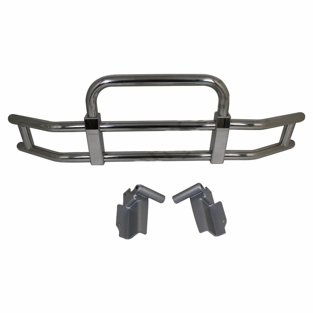 North America Heavy Truck Body Parts 304 Stainless Steel Truck Deer Guard Bumper For Volvo Vnl Freightliner Cascadia