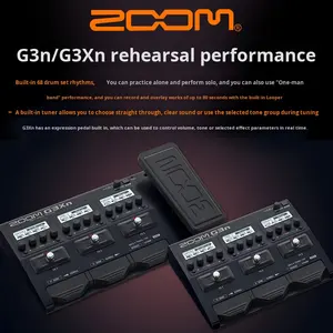 เอฟเฟคกีตาร์ไฟฟ้า <span class=keywords><strong>ZOOM</strong></span> G3XN G3N G5N ครอบคลุมทุกประเภท พร้อมแอมป์เมทัล B3 และเอฟเฟคเบสครบครัน - Product Image 3