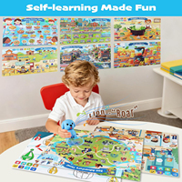 Tapis interactif pour enfants avec stylo parlant, jouet sensoriel pour l'autisme, idéal pour l'éducation préscolaire et les jeux éducatifs