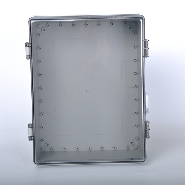 Outdoor Waterproof IP66 Enclosure for Electronics Instruments 450x350x200mm ABS&PC Transparent Cover Plastic Buckle Hinge