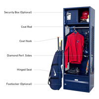 Stade d'exercice sport athlétique fer baseball club américain vestiaire école football gym vêtements armoire en acier casier en métal
