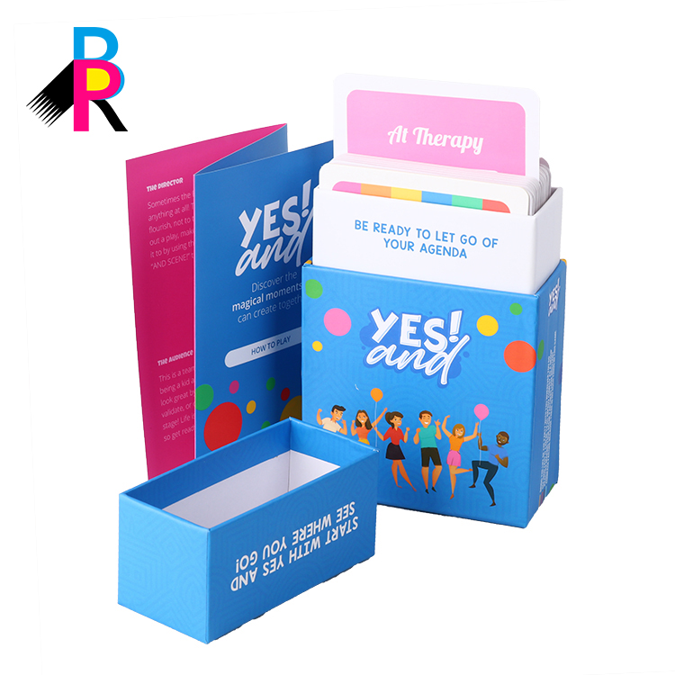 Playing Card Game Card Custom Printed Paper Children Box With Cardboard Paper Box