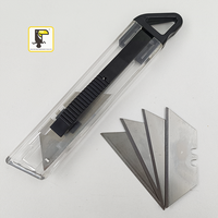 Petit couteau utilitaire en papier transparent, couteau à découper automatique rétractable à ressort en acier SK5, couteau de poche OEM