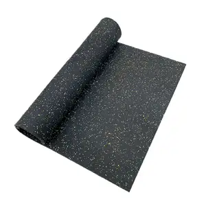 Anti Shock Crossfit Gym Thin Recycle Rubber Matting Floor Roll Gym Mats Flooring Rubber