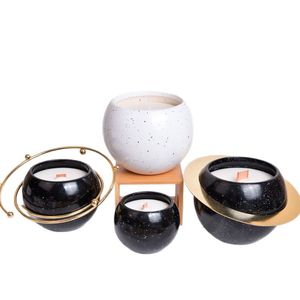 Planet Cup Scented <b>Candle</b> White Black Round Cup Shaped Home Decoration Fragrance Valentine's Day Gift - Product Image 4
