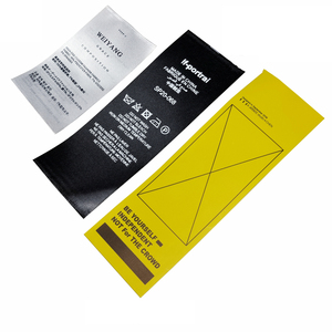 100 Tùy Chỉnh Quần Áo Nhãn Chăm Sóc Dệt Cạnh May Vải Satin Mượt Với Miễn Phí Cắt May Nhãn - Product Image 5