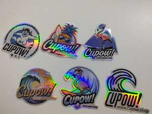 Pegatinas Holográficas de PVC Adhesivas Impermeables Personalizadas, 100 Piezas, Troqueladas para Teléfono - Product Image 5