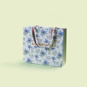Bolsa de Papel Gruesa Reciclable para Regalos y Compras con Logotipo Personalizado, Nueva Llegada - Product Image 2