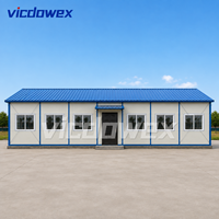VICDOWEX Maison préfabriquée de type K personnalisée pour le camping de construction, le bureau et l'hébergement des travailleurs