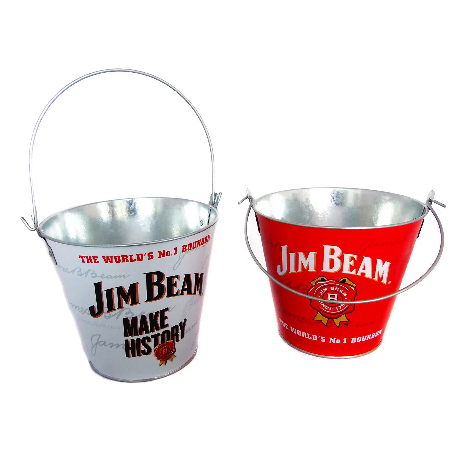 New Bar Promotion gift Mini galvanized metal beer cooler small customized ice bucket