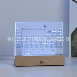 Tableau périodique des éléments en acrylique avec éléments réels intégrés, cadeau pour l'éducation et la décoration en chimie - Product Image 3