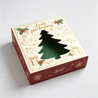 Boîtes cadeaux de Noël pour pain et biscuits avec fenêtre transparente, idéales pour pâtisseries, cupcakes, donuts et cadeaux gourmands