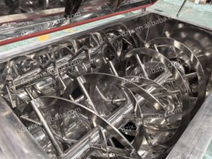 Dzjx OEM Với Chất Lỏng Và Bột 500Kg 5000 Lít 1 Tấn Công Suất Protein Lớn Ribbon Ngang <span class=keywords><strong>Mixer</strong></span> Máy Xay Sinh Tố Trộn Máy - Product Image 5