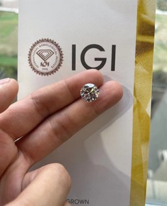 Fabricant professionnel de bijoux en or K, diamant de laboratoire HPHT CVD personnalisé taille radiant 1ct 2ct, certifié IGI, couleur D blanc - Product Image 2