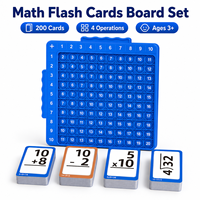 Cartes flash de mathématiques avec tableau de multiplication, addition, soustraction, division, jouet éducatif pour enfants