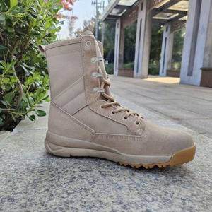Bottes tactiques hautes respirantes couleur sable pour l'extérieur, entraînement, alpinisme, coupe-vent, anti-sable, ultra-légères, bottes du désert - Product Image 3
