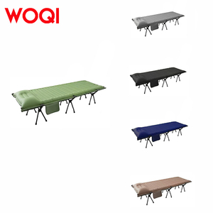 WOQI 2025 Aluminum Frame Lightweight Camping <b>Cot</b> Customized Portable Metal Bed for Outdoor Travel Bedroom Use Foldable Design Be - Product Image 4