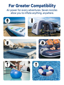 Bomba de Aire Portátil NEWO U01 con Modos Preestablecidos, Banco de Energía USB y Luz LED para SUPs, Tiendas de Campaña Inflables y Cojines - Product Image 5