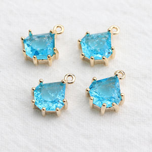 M526 6 pçs/lote 18K Banhado A Ouro DIY Jóias Acessórios <span class=keywords><strong>Nickel</strong></span> <span class=keywords><strong>Free</strong></span> Pass REACH Zircon Pingente e Brinco para Fazer Jóias - Product Image 6