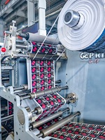 Machines d'impression flexographique d'étiquettes autocollantes de haute qualité avec imprimante UV et imprimante de films papier