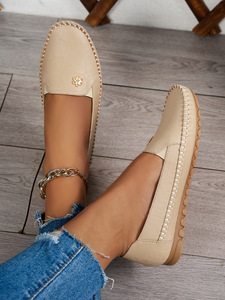 <strong>Women</strong> Flat <strong>Shoes</strong> Non-slip Wear-resistant OEM OAM <strong>Support</strong> Round Toe Slip-on EU 37-43 PU Breathable Daily Home Wear Casual Walking - Product Image 5