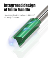 LAVIE mata Router lurus Shank 8mm, pengerjaan kayu untuk membuat alur kayu