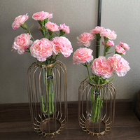 O-X405 En Gros maison décorations de mariage oeillet fleurs artificielles pour la fête des mères artificielle à tige unique oeillet fleur