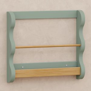 Libreria Aperta in Legno per Bambini Montessori, Scaffale per <span class=keywords><strong>Libri</strong></span> con Design a Onde per Asilo e Sala Giochi - Product Image 2
