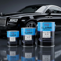 Basecoat noir international 2K pour la rénovation automobile |   Peinture automobile noire intense à haute couvrance, vente en gros, distributeur OEM
