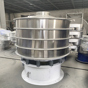 หน้าจอสั่นวงกลมสแตนเลสพร้อมมอเตอร์ส่วนประกอบหลักสำหรับเครื่องจักรแปรรูปอาหารผงเคมี - Product Image 5