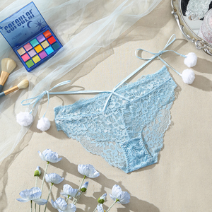 <span class=keywords><strong>Ensemble</strong></span> de <span class=keywords><strong>sous</strong></span>-vêtements respirants sexy en dentelle avec accessoires assortis pour femmes Culotte à lanière unique pour femmes - Product Image 6