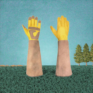 Gants de sécurité apicoles en cuir personnalisés de qualité supérieure, épaisseur 4 mil, stériles, à manches longues, vente en gros - Product Image 2