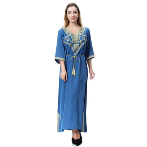 Vente en gros Crochet dentelle vêtements turcs Abaya arabe egypte <span class=keywords><strong>robe</strong></span> de mariée musulmane Turquie tissu Nida <span class=keywords><strong>robe</strong></span> <span class=keywords><strong>marocaine</strong></span> avec <span class=keywords><strong>ceinture</strong></span> - Product Image 4