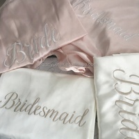 Kimono de Seda y Satén Personalizado con Logotipo Bordado para Spa, Bodas, Novias, Damas de Honor, Fiesta Nupcial, Vestidos de Noche para Mujer
