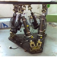 Simulateur d'actionneurs de cylindre électriques, cylindre général en alliage d'aluminium, montage direct, plateforme de mouvement hexapode 6 degrés de liberté, moteur linéaire