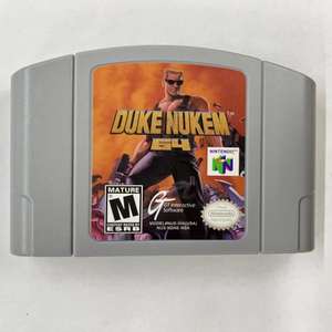 <span class=keywords><strong>Duke</strong></span> <span class=keywords><strong>Nukem</strong></span> 64, Versión NTSC de EE. UU., Cartucho de Videojuego de 64 Bits, Regalos de Navidad, Idioma Inglés, Tarjetas N64 - Product Image 1