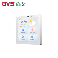 Interrupteur mural tactile intelligent GVS KNX S4 avec interphone SIP Cloud et serveur d'application pour systèmes de maison intelligente