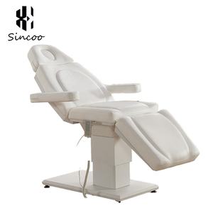 Modern Contemporary Synthetic Leather Electric Massage <b>Bed</b> 3 Motor Stainless Steel Frame Facial Beauty Salon Chair Angle - Product Image 1
