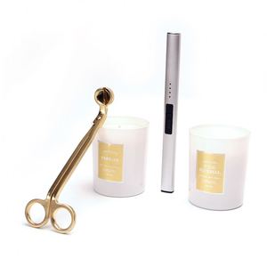 Coffret cadeau de bougies parfumées à la cire de soja Ascendia avec coupe-chaîne et briquet, aromathérapie, parfum d'ambiance pour la maison - Product Image 2