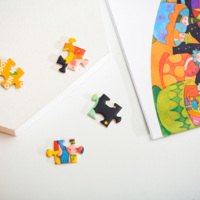 Vente en gros personnalisée pour les âges 5+ et adolescents/adultes - Boîte en carton imprimée laminée papier Emballage Puzzles en bois unisexes