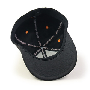Écusson de broderie personnalisé casquette de sport logo 6 panneaux casquette de baseball à bord plat casquette avec <span class=keywords><strong>dos</strong></span> élastique pour hommes casquette d'équipe de baseball vierge ajustée - Product Image 2