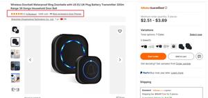 Eccellente US EU UK Plug 300M 38 <span class=keywords><strong>suonerie</strong></span> 4 volumi campanello RF433 telecomando IP44 impermeabile alimentato a batteria moderno - Product Image 5