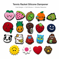 Amortisseur de vibrations en silicone pour raquette de tennis, personnalisable avec logo, accessoires de tennis en gros