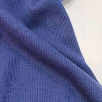 Tissu tricoté côtelé 2x2 en coton, élasthanne et polyester de haute qualité, doux et agréable pour la peau, idéal pour les poignets, les écharpes et les pulls.